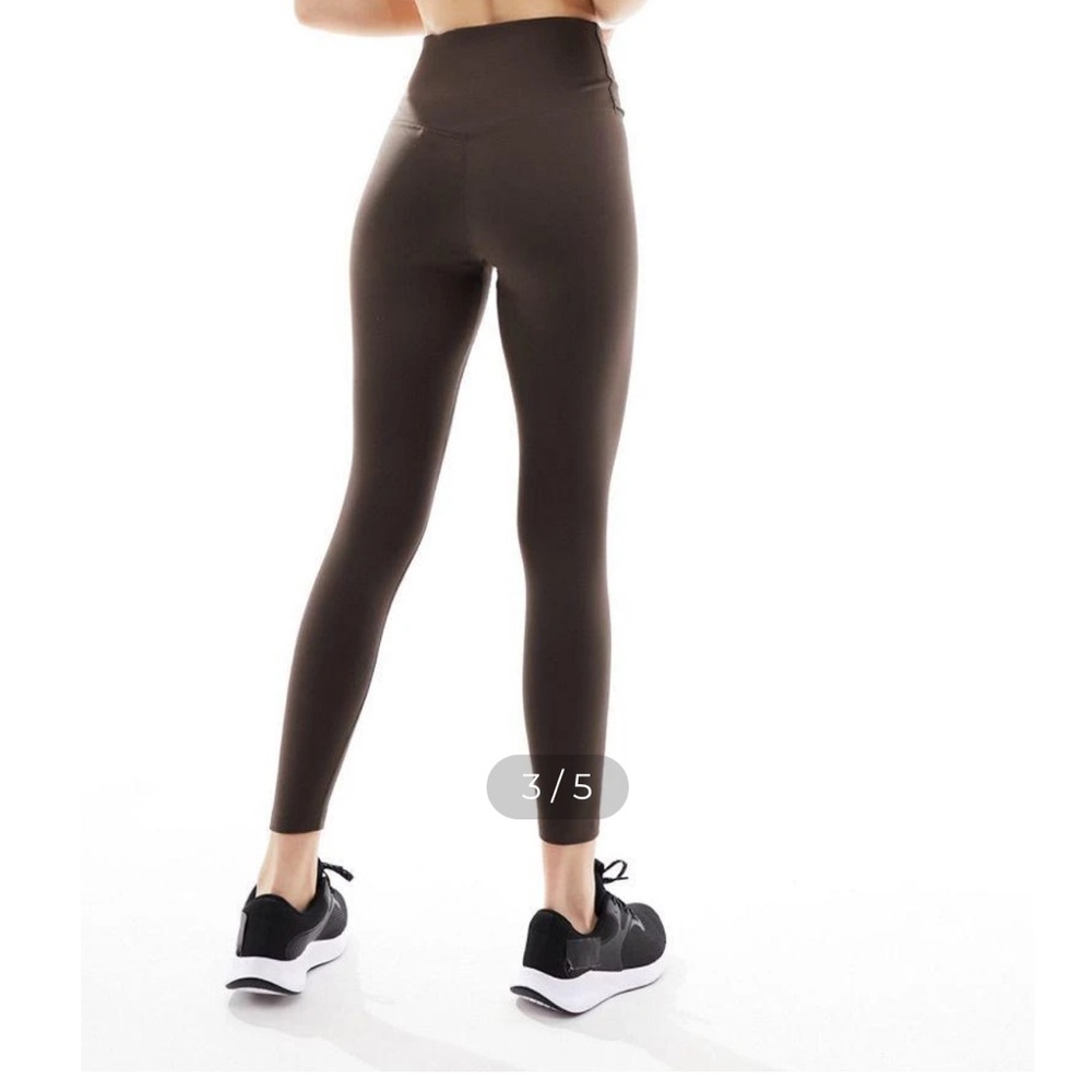 Nike ONE 🔥 Brown Dri-FIT Leggings High waisted w/ FREE Tank Top - Picture 11 of 12